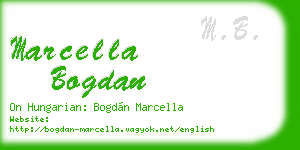 marcella bogdan business card