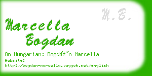 marcella bogdan business card